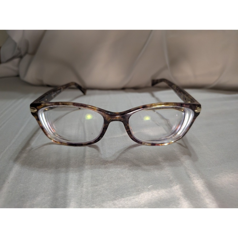 Coach Eyeglasses HC 6065 5287 Confetti Light Brown FRAMES ONLY 49-17-135